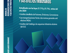 Portada del libro Manual de Reorganizaciones Empresariales y sus Efectos Tributarios, edición 2025, de David Lagos Fernández, Editorial CEPET.