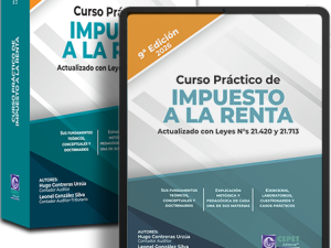 Libro Curso Práctico de Impuesto a la Renta 9ª edición 2026 actualizado con Leyes 21.420 y 21.713 Editorial CEPET