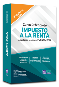 Libro Curso Práctico de Impuesto a la Renta 9ª edición 2026 actualizado con Leyes 21.420 y 21.713 Editorial CEPET